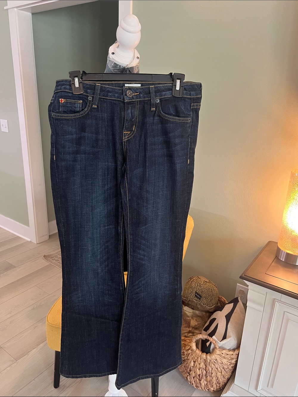 Hudson Jeans Dark Blue Wide Leg Jeans